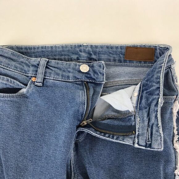 ASOS Frayed Outseam Skinny Jeans Women's Size 28 Mid-Rise Stretch Denim Pockets - Picture 6 of 14